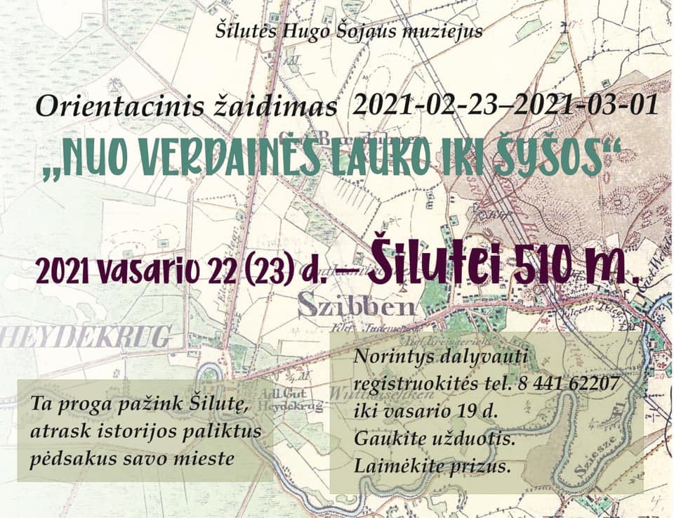 Orientacinis žaidimas „NUO VERDAINĖS LAUKO IKI ŠYŠOS“