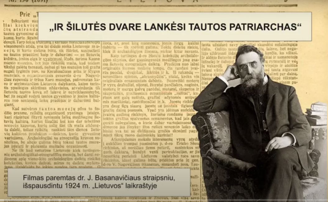 Filmas „IR ŠILUTĖS DVARE LANKĖSI TAUTOS PATRIARCHAS“ skirtas Vasario 16-ajai paminėti