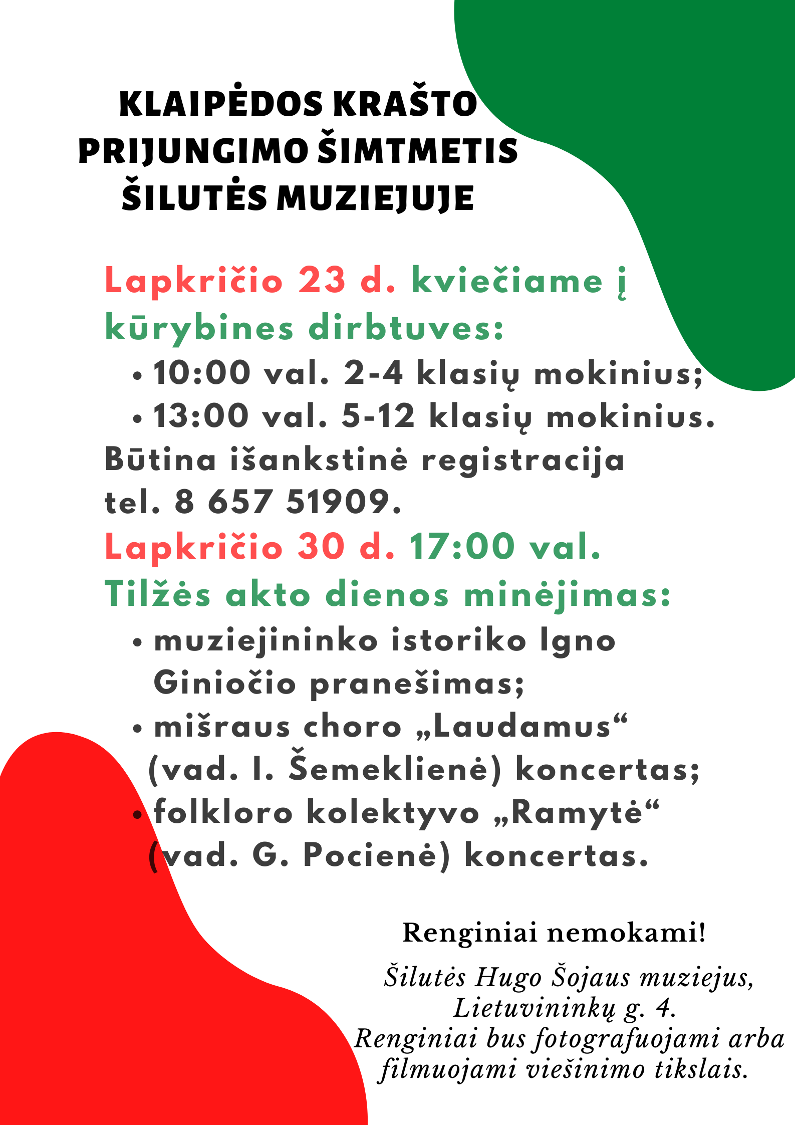 Klaipėdos krašto prisijungimo šimtmetis Šilutės muziejuje