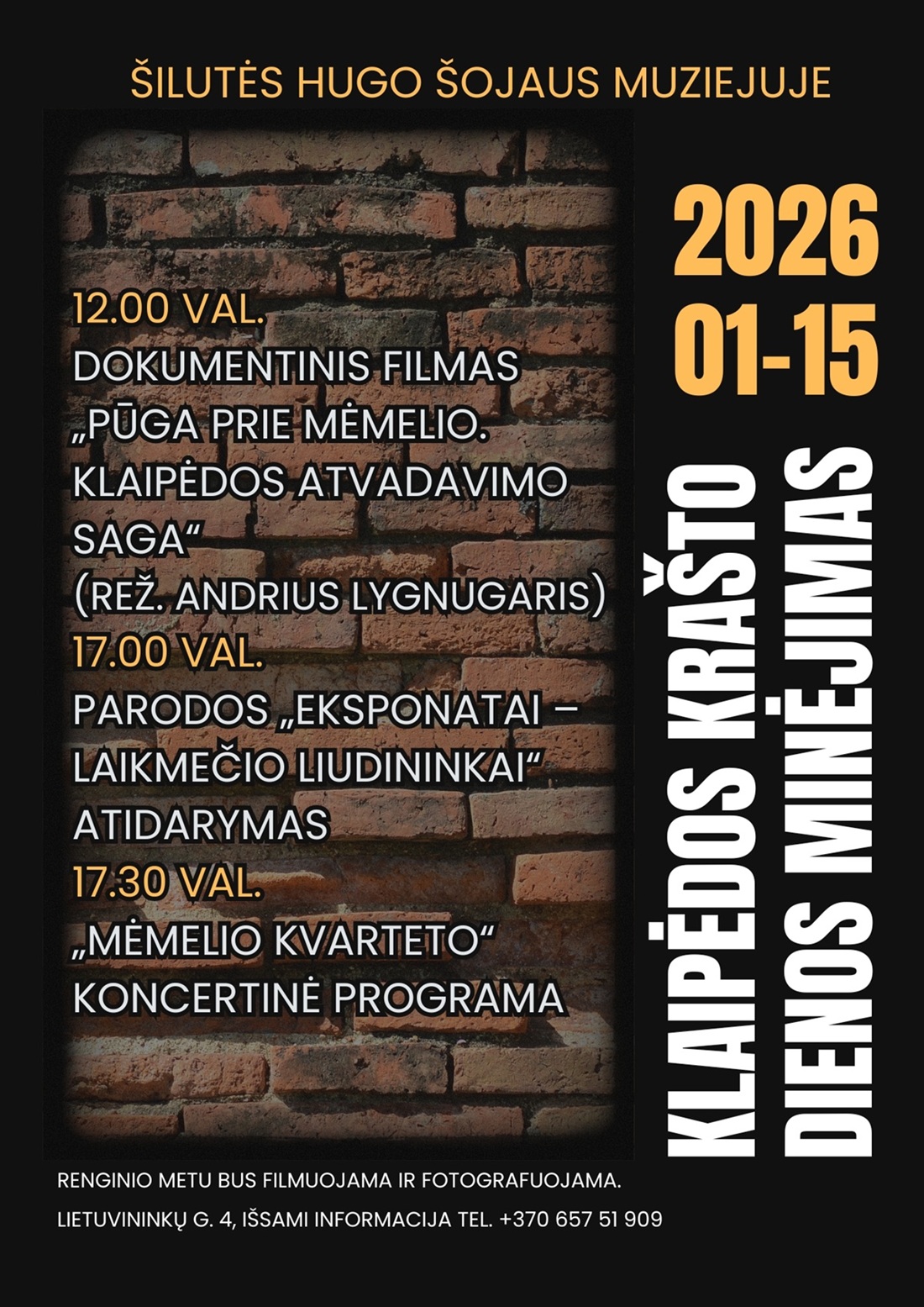 KLAIPĖDOS KRAŠTO DIENOS MINĖJIMAS
