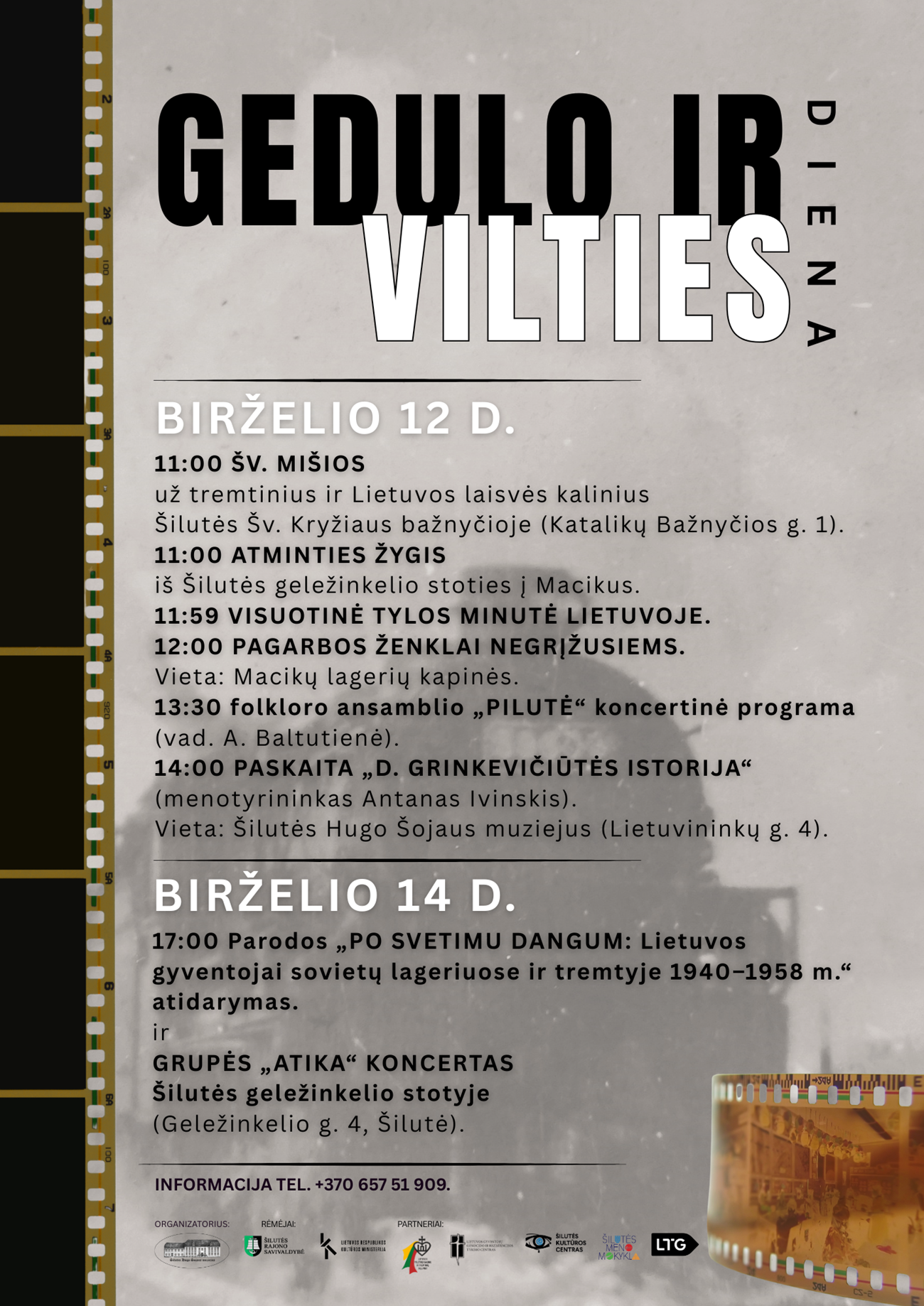 Gedulo ir vilties dienos minėjimas Šilutėje