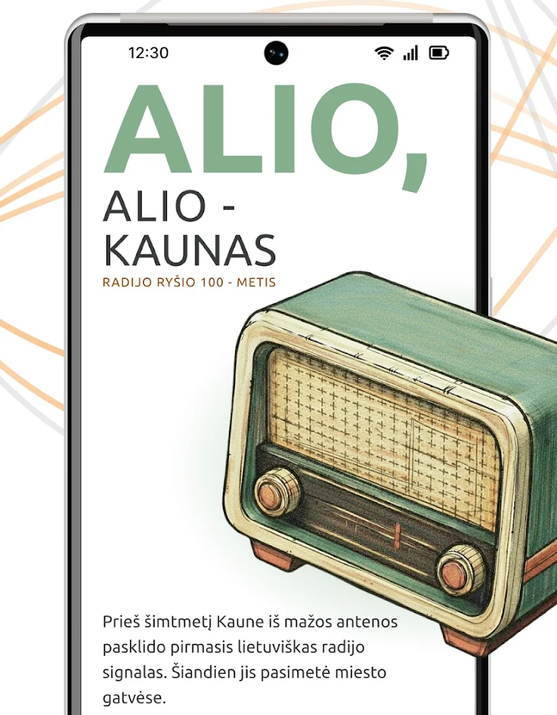 Nemokamas skaitmeninis orientacinis žaidimas „Ryšio 100-metis“.